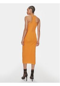Patrizia Pepe Sukienka koktajlowa 2A2735/K186-R824 Pomarańczowy Slim Fit. Kolor: pomarańczowy. Materiał: wiskoza. Styl: wizytowy #2