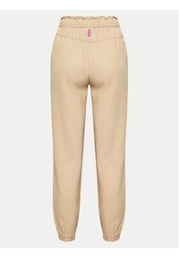 Deha Spodnie dresowe A00667 Beżowy Regular Fit. Kolor: beżowy. Materiał: lyocell #3