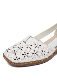 Rieker Półbuty CEO-41356-80 Biały. Kolor: biały. Materiał: skóra #8