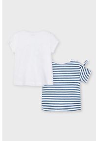 Mayoral - T-shirt dziecięcy (2-PACK). Okazja: na co dzień. Kolor: niebieski. Materiał: bawełna, materiał, dzianina. Długość rękawa: krótki rękaw. Długość: krótkie. Styl: casual #2