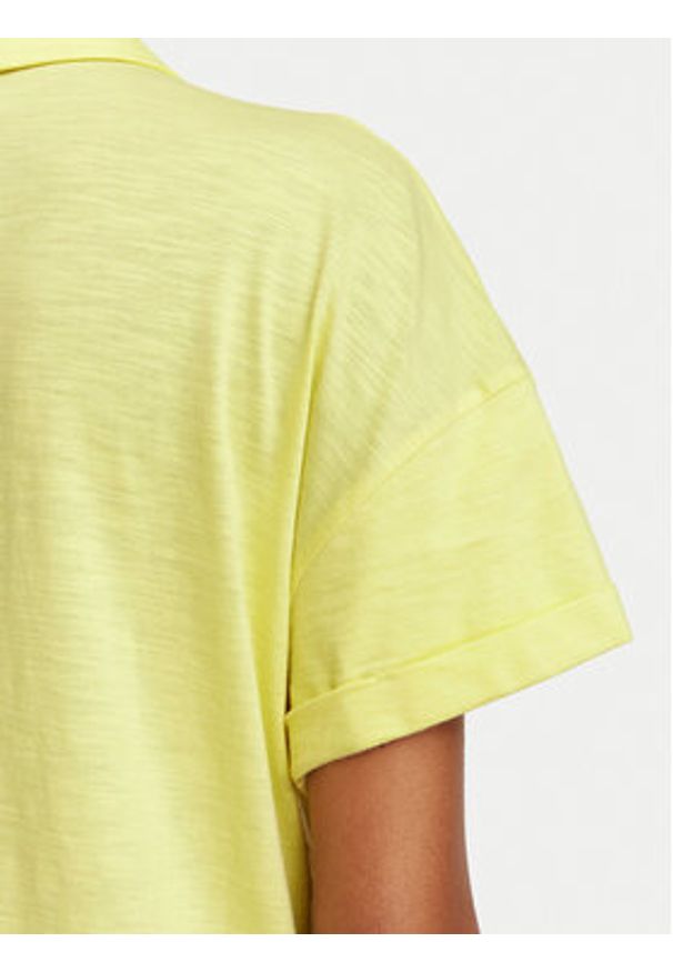 Liu Jo Polo TA6159 JS870 Żółty Regular Fit. Typ kołnierza: polo. Kolor: żółty. Materiał: bawełna