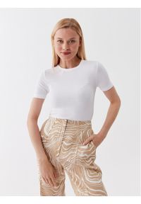 Calvin Klein T-Shirt K20K205903 Biały Regular Fit. Kolor: biały