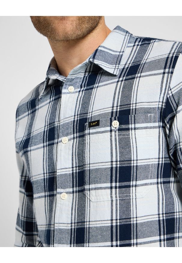 Lee - MĘSKA KOSZULA KRATA LEE LEESURE SHIRT CLOUD CHECK 112355714