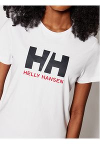 Helly Hansen T-Shirt Logo 34112 Biały Classic Fit. Kolor: biały. Materiał: bawełna