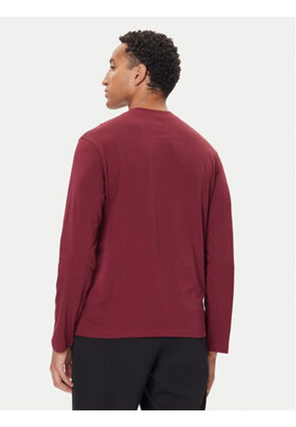United Colors of Benetton - United Colors Of Benetton Koszulka piżamowa 30964M021 Bordowy Regular Fit. Kolor: czerwony. Materiał: bawełna