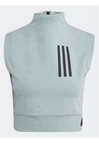 Adidas - adidas Top Mission Victory Sleeveless Cropped Top IC0315 Zielony Slim Fit. Kolor: zielony. Materiał: bawełna #6