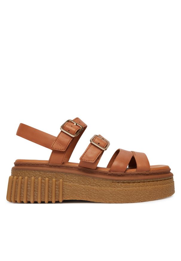 Sandały Clarks. Kolor: brązowy