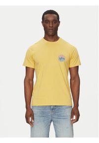 Billabong T-Shirt Brightness Ss EBYZT00306 Żółty Regular Fit. Kolor: żółty. Materiał: bawełna #3