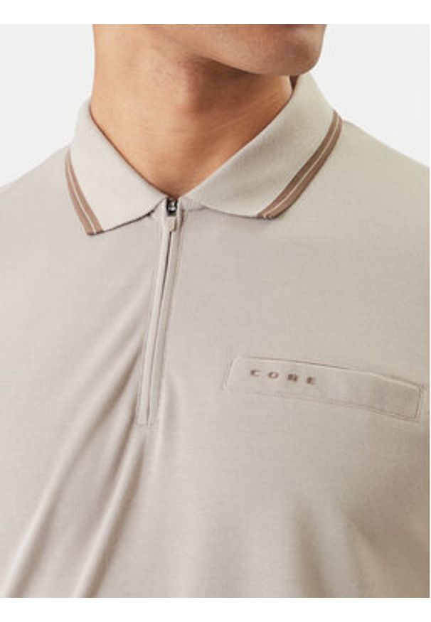 Jack & Jones Polo Fusion 12289953 Szary Regular Fit. Typ kołnierza: polo. Kolor: szary. Materiał: bawełna
