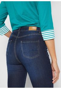 bonprix - Dżinsy o kroju skinny, mid waist, ze stretchem. Stan: podwyższony. Kolor: niebieski #3