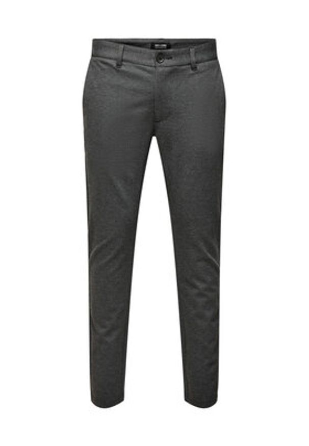 Only & Sons Chinosy 22022911 Szary Tapered Fit. Kolor: szary. Materiał: syntetyk