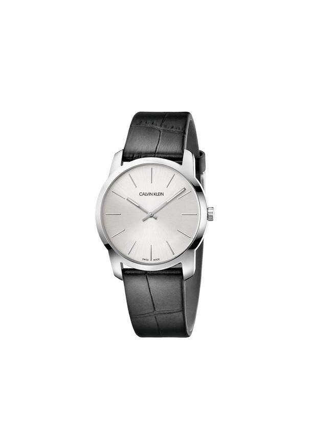 Calvin Klein - CALVIN KLEIN RABAT ZEGAREK City K2G221C6. Materiał: skóra. Styl: klasyczny, elegancki, casual