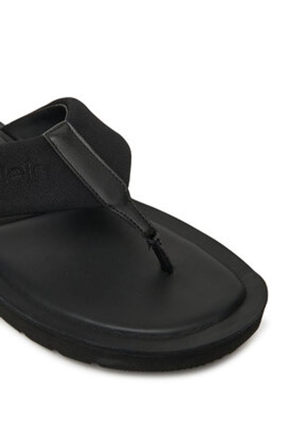 Calvin Klein Japonki Toepost Cv Logo HM0HM01745 Czarny. Kolor: czarny. Materiał: materiał