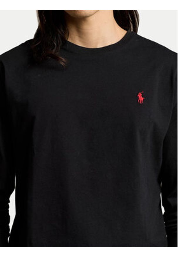 Polo Ralph Lauren Longsleeve 710671467055 Czarny Classic Fit. Typ kołnierza: polo. Kolor: czarny. Materiał: bawełna. Długość rękawa: długi rękaw