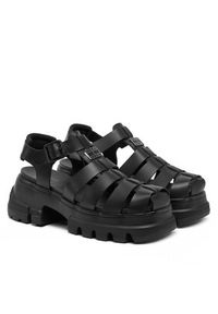 Tommy Jeans Sandały EN0EN02751 Czarny. Kolor: czarny. Materiał: skóra