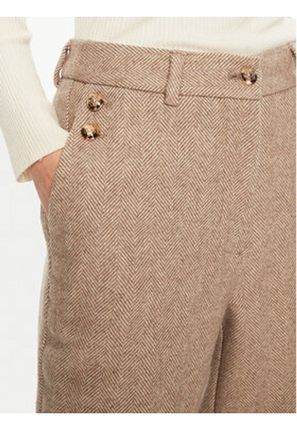 Bruuns Bazaar Spodnie materiałowe Elezi BBW4308 Beżowy Regular Fit. Kolor: beżowy. Materiał: syntetyk