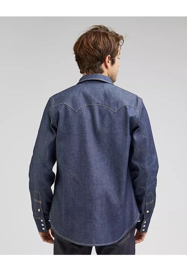 Lee - LEE 101 50'S WESTERN MĘSKA KOSZULA JEANSOWA JEANS DRY L93CGB41 112124132. Materiał: jeans