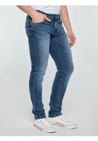 Big-Star - Jeansy męskie dopasowane niebieskie Ronan 397. Kolor: niebieski. Styl: elegancki, klasyczny, sportowy #7