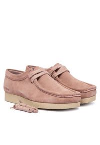 Clarks Półbuty Wallabee Lite. 26328429 Różowy. Kolor: różowy. Materiał: skóra, zamsz #2