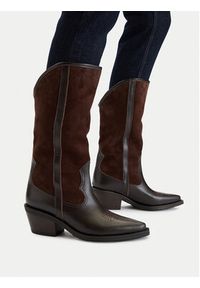 Badura Kowbojki EO-BAYLOR-07101 Brązowy. Kolor: brązowy. Materiał: skóra, zamsz #8