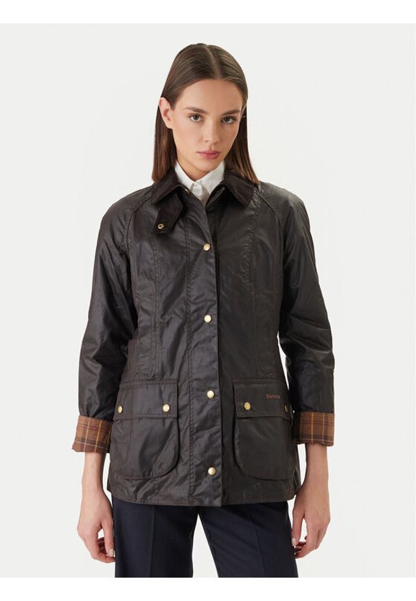 Barbour Kurtka przejściowa BARBOUR-LWX0667RU52 Brązowy Regular Fit. Kolor: brązowy. Materiał: bawełna