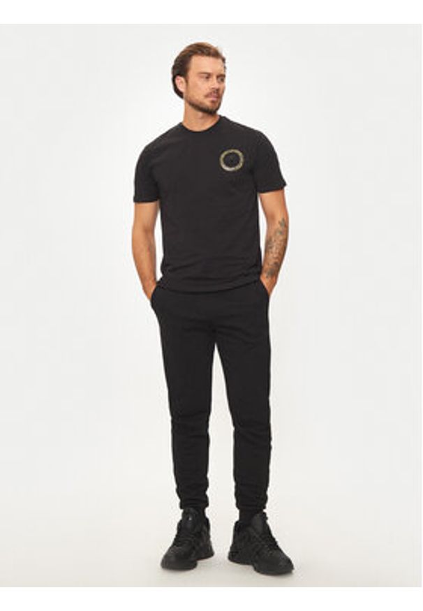 Plein Sport T-Shirt AADC MTK7938 STE001N Czarny Regular Fit. Kolor: czarny. Materiał: bawełna. Styl: sportowy