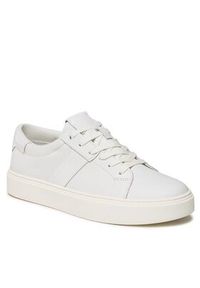 Calvin Klein Sneakersy Low Top Lace Up Lth HM0HM01055 Biały. Kolor: biały. Materiał: skóra #4