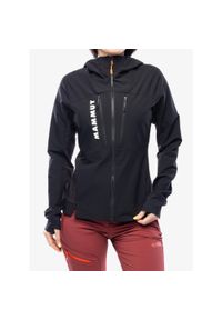 Kurtka softshell damska Mammut Aenergy SO Hybrid Hooded Jacket. Kolor: czarny. Materiał: softshell