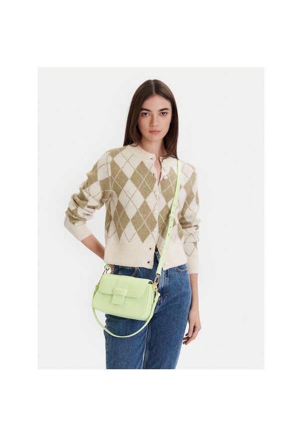 Torebka Lacoste. Kolor: zielony. Styl: casual