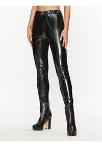 Silvian Heach Spodnie z imitacji skóry CVA23167LE Czarny Slim Fit. Kolor: czarny. Materiał: skóra #1