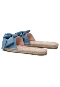 Manebi Espadryle Sandals With Bow M 3.0 J0 Niebieski. Kolor: niebieski. Materiał: zamsz, skóra