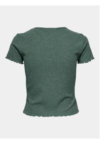only - ONLY T-Shirt Emma 15201206 Zielony Slim Fit. Kolor: zielony. Materiał: syntetyk #5