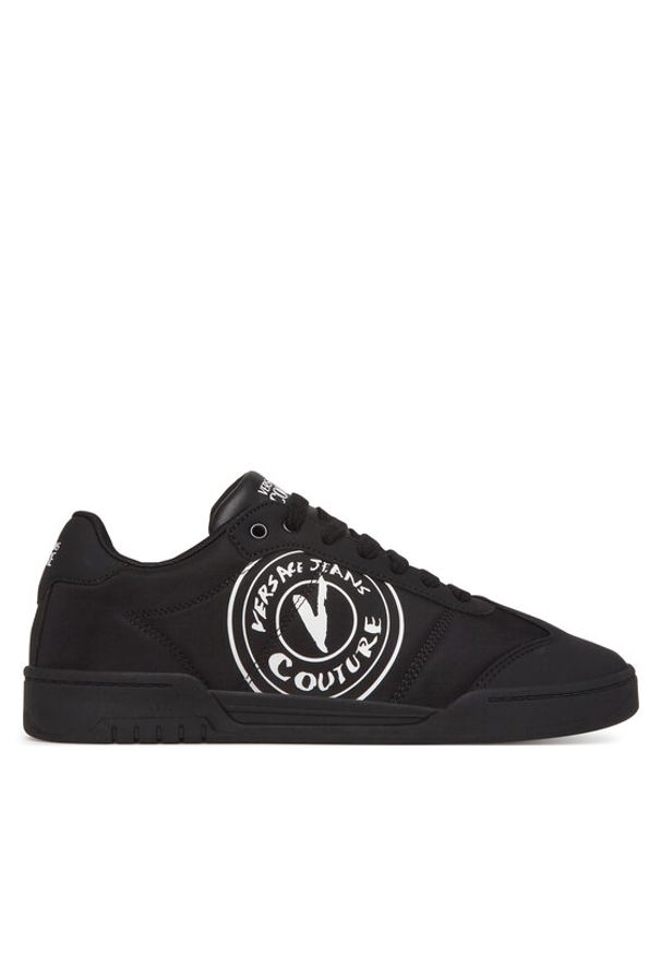 Versace Jeans Couture Sneakersy 78YA3SD1 Czarny. Kolor: czarny. Materiał: materiał