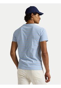 Polo Ralph Lauren T-Shirt 710956828007 Niebieski Regular Fit. Typ kołnierza: polo. Kolor: niebieski. Materiał: bawełna #3