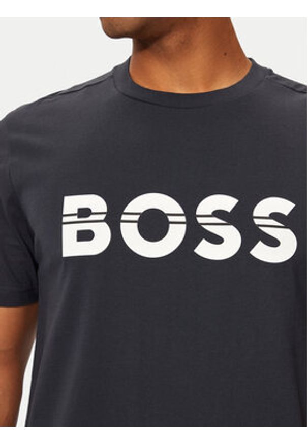 BOSS - Boss T-Shirt 50525208 Granatowy Regular Fit. Kolor: niebieski. Materiał: bawełna