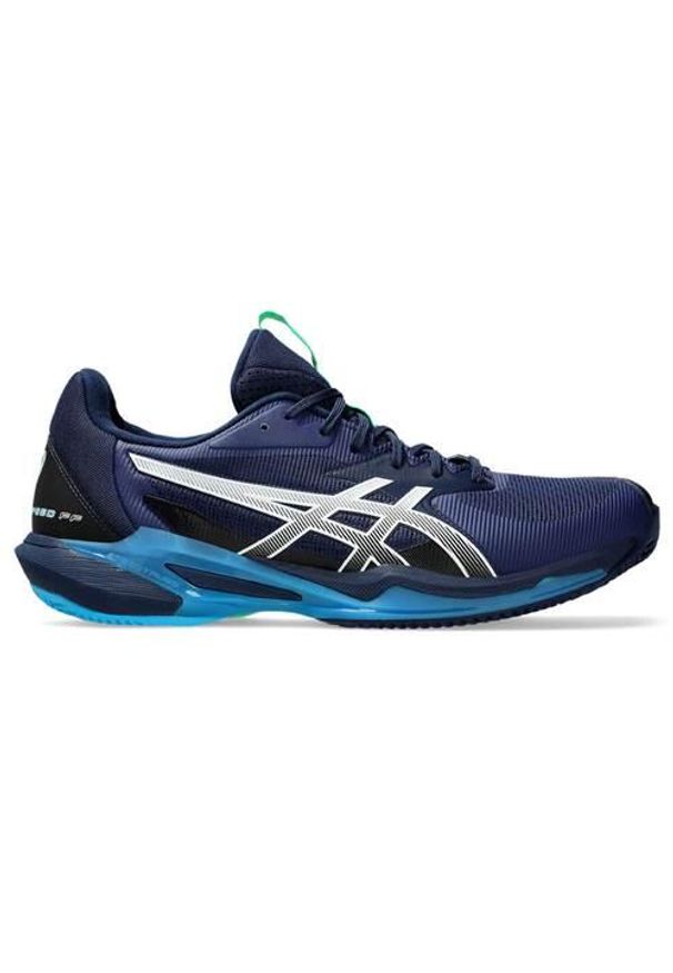 Buty do tenisa męskie Asics Solution Speed Ff 3. Zapięcie: sznurówki. Kolor: wielokolorowy. Materiał: materiał, tkanina, syntetyk. Szerokość cholewki: normalna. Sport: tenis