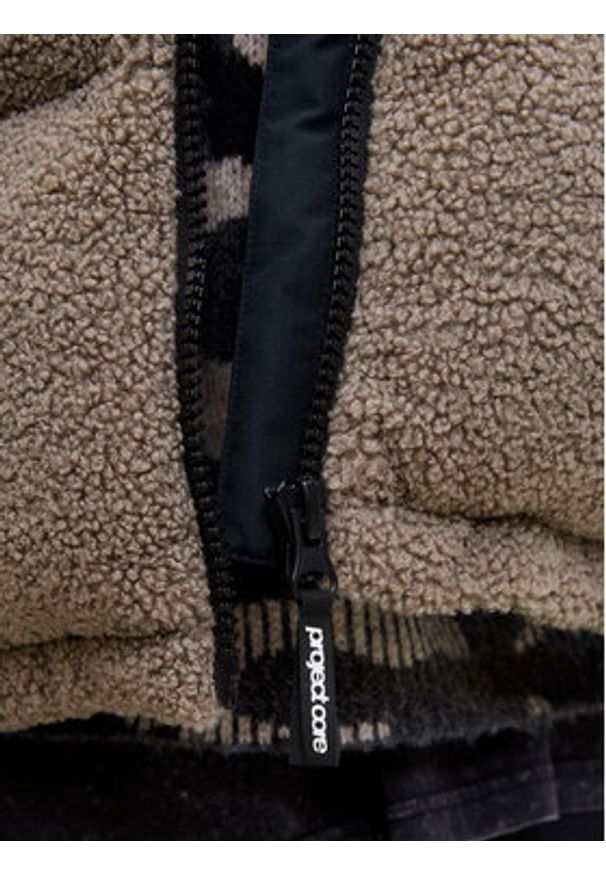 Jack & Jones Kurtka zimowa Flare Teddy 12286050 Beżowy Regular Fit. Kolor: beżowy. Materiał: syntetyk. Sezon: zima