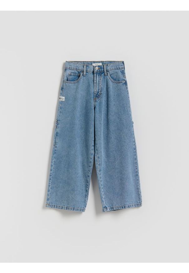 Reserved - Classic denim baggy - niebieski. Kolor: niebieski
