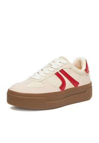 DeeZee Sneakersy AM2518 Beżowy. Kolor: beżowy. Materiał: skóra #2