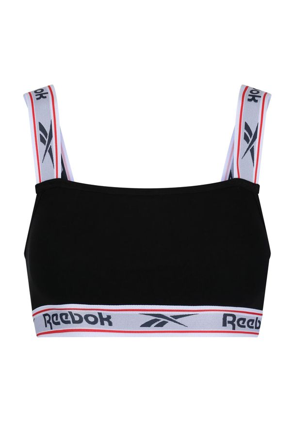 Reebok - Biustonosz Sportowy Damski Krystal. Kolor: czarny. Styl: sportowy