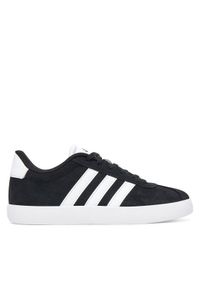 Adidas - adidas Sneakersy VL COURT 3.0 K ID6313 Czarny. Kolor: czarny. Materiał: zamsz, skóra