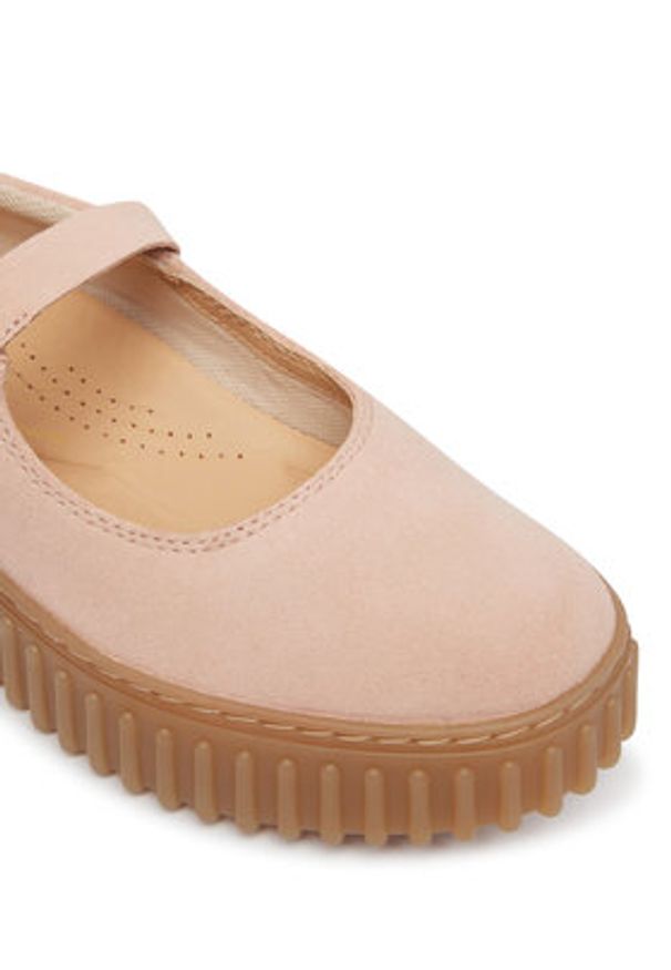 Clarks Półbuty Torhill Jane 26186306 Różowy. Kolor: różowy. Materiał: zamsz, skóra
