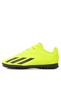 Adidas - adidas Buty X Crazyfast Club Turf IF0707 Żółty. Kolor: żółty. Materiał: skóra #4