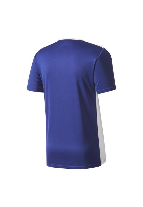 Adidas - Koszulka piłkarska męska adidas Entrada 18 Jersey. Kolor: biały, niebieski, wielokolorowy. Materiał: poliester. Sport: piłka nożna