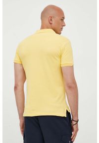 Polo Ralph Lauren polo bawełniane kolor żółty gładki. Typ kołnierza: polo. Kolor: żółty. Materiał: bawełna. Długość: krótkie. Wzór: gładki #3