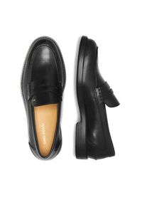 Gino Rossi - GINO ROSSI Mokasyny EO-PIETRO-01 125AM Czarny. Kolor: czarny. Materiał: skóra #5
