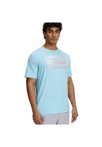 Koszulka męska Under Armour Team Issue Wordmarsk SS. Kolor: niebieski. Sport: fitness #1
