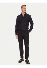 Hugo - HUGO Koszula Kenno 50544934 Czarny Slim Fit. Kolor: czarny. Materiał: bawełna #5