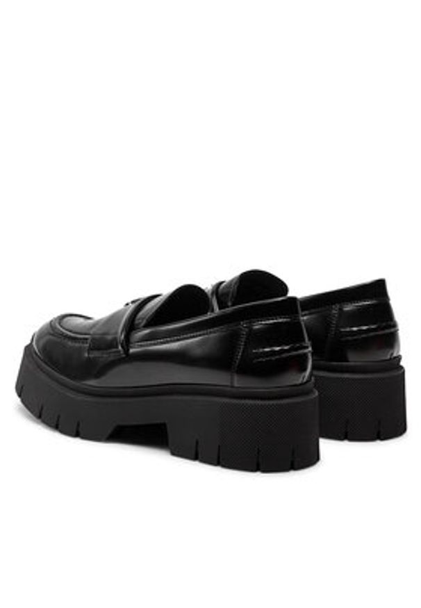 Hugo Loafersy Kris 50523226 Czarny. Kolor: czarny. Materiał: skóra