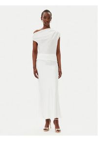 Imperial Bluzka RFY4JDG Biały Regular Fit. Kolor: biały. Materiał: syntetyk #3